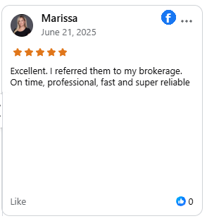 Facebook review screenshot from Marissa